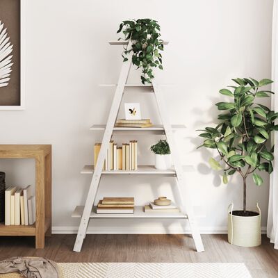 vidaXL 5-Tier Shelf A-shape 110x40x180.5 cm Solid Wood Pine