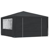 vidaXL Professional Party Tent with Side Walls 4x4 m Anthracite 90 g/m?