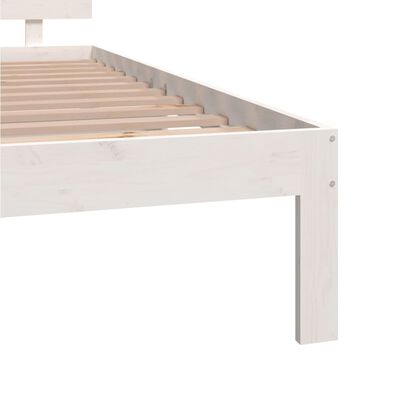 vidaXL Bed Frame without Mattress White 135x190 cm Double