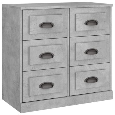 vidaXL Sideboards 3 pcs Concrete Grey Engineered Wood