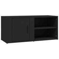 vidaXL TV Cabinet Black 80x31,5x36 cm Engineered Wood