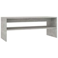 vidaXL Coffee Table Concrete Grey 100x40x40 cm Engineered Wood