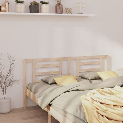 vidaXL Bed Headboard 186x4x100 cm Solid Wood Pine