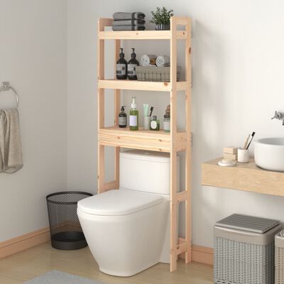 vidaXL Toilet Rack 63x26x171 cm Solid Wood Pine