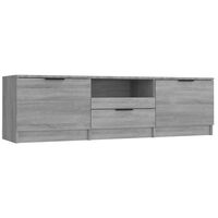 vidaXL TV Cabinet Grey Sonoma 140x35x40 cm Engineered Wood