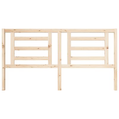 vidaXL Bed Headboard 186x4x100 cm Solid Wood Pine