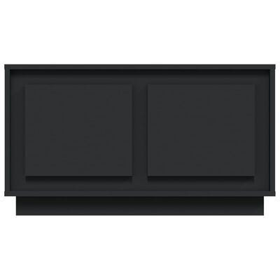 vidaXL TV Cabinet Black 80x35x45 cm Engineered Wood