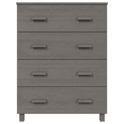 vidaXL Sideboard HAMAR Light Grey 79x40x103.5 cm Solid Wood Pine