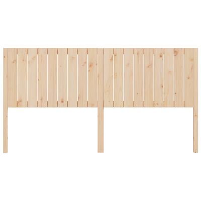 vidaXL Bed Headboard 185.5x4x100 cm Solid Wood Pine