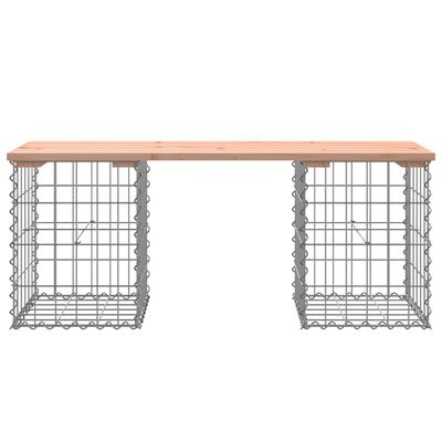 vidaXL Garden Bench Gabion Design 103x31x42 cm Solid Wood Douglas