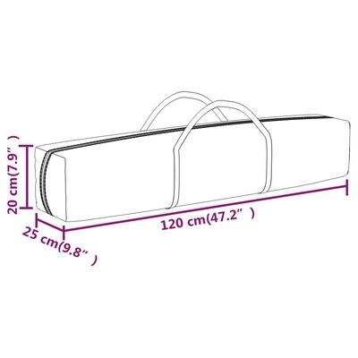 vidaXL Folding Party Tent with Sidewalls Anthracite 3x6 m