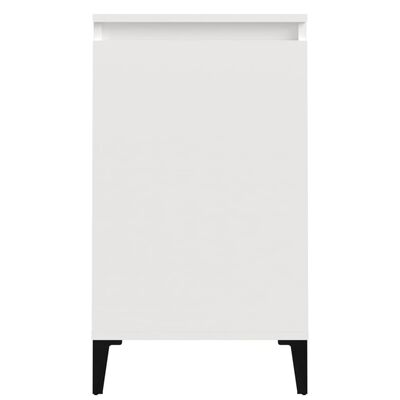 vidaXL Bedside Cabinets 2 pcs High Gloss White 40x35x70cm Engineered Wood