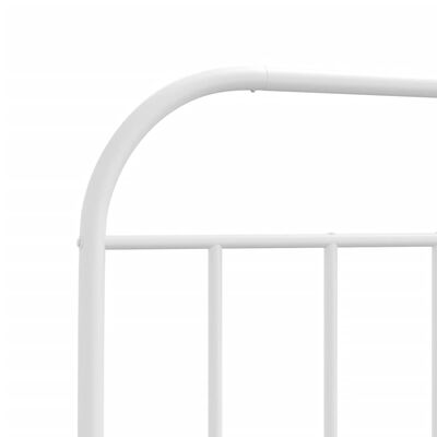 vidaXL Metal Headboard White 107 cm