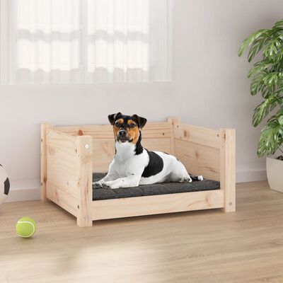 vidaXL Dog Bed White 95.5x65.5x28 cm Solid Pine Wood