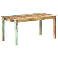 vidaXL Dining Table Solid Reclaimed Wood 160x80x76 cm