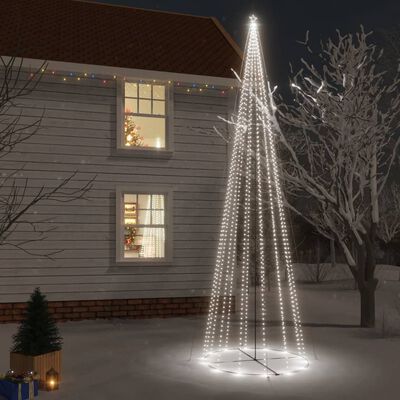 vidaXL Christmas Cone Tree Cold White 3000 LEDs 230x800 cm