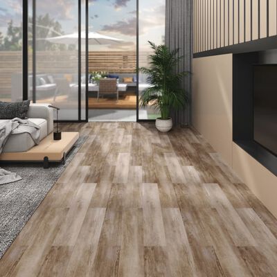 vidaXL PVC Flooring Planks 5.02 m² 2 mm Self-adhesive Wood Wash