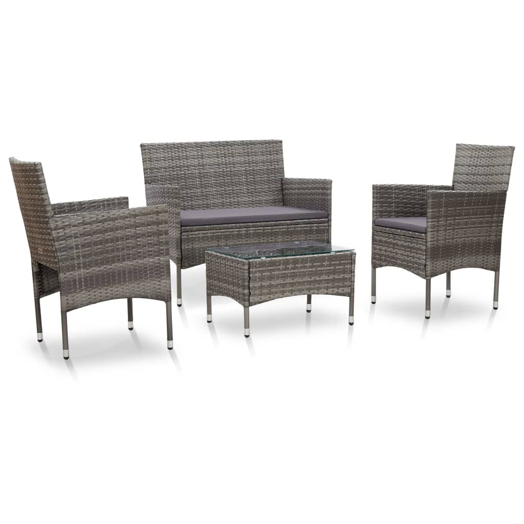 rattan four piece set