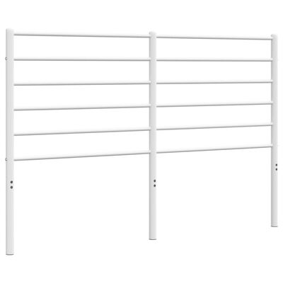 vidaXL Metal Headboard White 135 cm