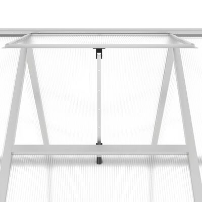 vidaXL Greenhouse with Base Frame Silver 224x169x202 cm Aluminium