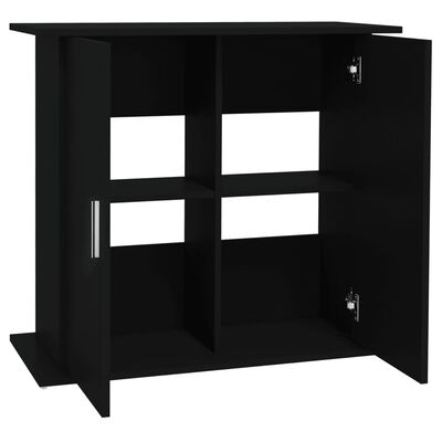 vidaXL Aquarium Stand Black 81x36x73 cm Engineered Wood