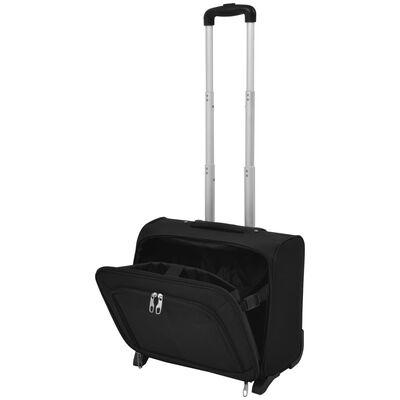 vidaXL Pilot Trolley Black