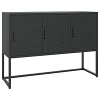 vidaXL Sideboard Black 105x35x75 cm Steel