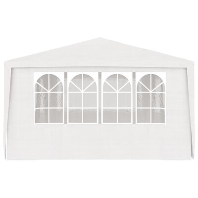vidaXL Professional Party Tent with Side Walls 4x6 m White 90 g/m?