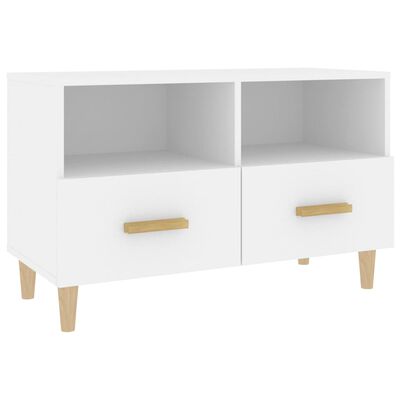 vidaXL TV Cabinet White 80x36x50 cm Engineered Wood