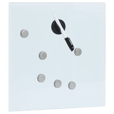 vidaXL Key Box with Magnetic Board White 35x35x4 cm