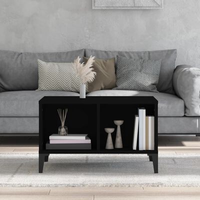 vidaXL Coffee Table Black 60x50x36.5 cm Engineered Wood