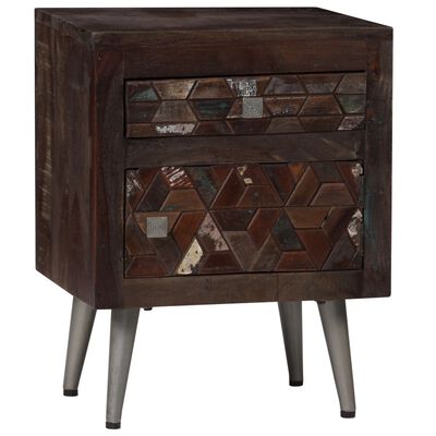 vidaXL Bedside Cabinet Solid Reclaimed Wood 40x30x50 cm