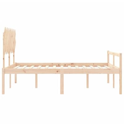 vidaXL Senior Bed without Mattress King Size Solid Wood