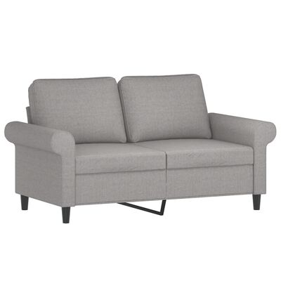 vidaXL 2-Seater Sofa Light Grey 120 cm Fabric