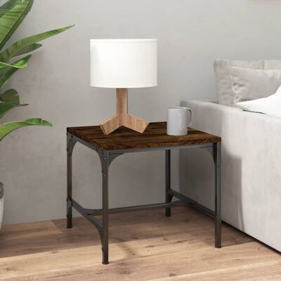 vidaXL Side Tables 2 pcs Smoked Oak 40x40x35 cm Engineered Wood