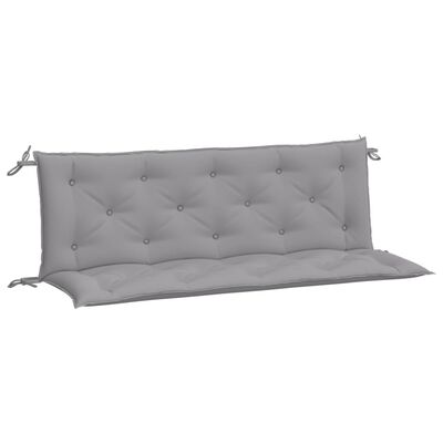 vidaXL Garden Bench Cushion Grey 150x(50+50)x7cm Oxford Fabric