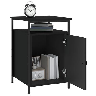 vidaXL Bedside Cabinets 2 pcs Black 40x42x60 cm Engineered Wood