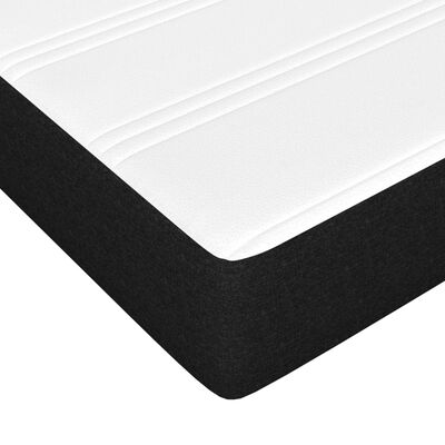 vidaXL Pocket Spring Bed Mattress Black 137x190x20 cm Full Fabric