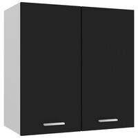 vidaXL Hanging Cabinet Black 60x31x60 cm Engineered Wood