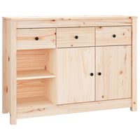 vidaXL Sideboard 100x35x74 cm Solid Wood Pine