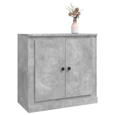 vidaXL Sideboard Concrete Grey 70x35.5x67.5 cm Engineered Wood