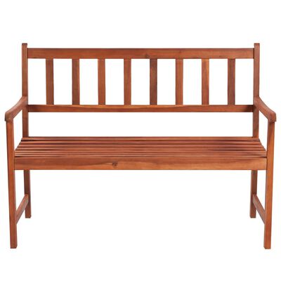 vidaXL Garden Bench with Cushion 120 cm Solid Acacia Wood