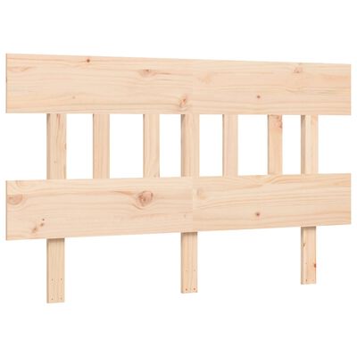 vidaXL Bed Frame without Mattress Double Solid Wood Pine