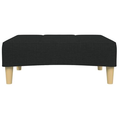 vidaXL Footstool Black 77x55x31 cm Fabric