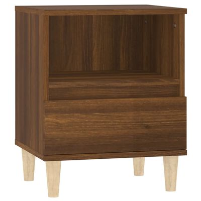 vidaXL Bedside Cabinet Brown Oak 40x35x50 cm