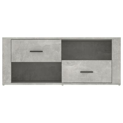 vidaXL TV Cabinet Concrete Grey 100x35x40 cm Engineered Wood