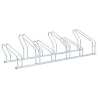 vidaXL Bicycle Stand for 6 Bikes Floor Freestanding Galvanised Steel