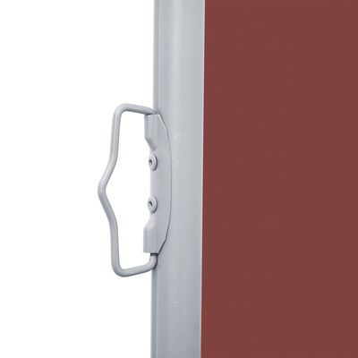 vidaXL Retractable Side Awning Brown 140x600 cm