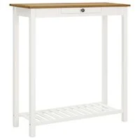 vidaXL Bar Table 100x40x110 cm Solid Oak Wood