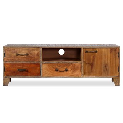 vidaXL TV Cabinet Solid Wood Vintage 118x30x40 cm